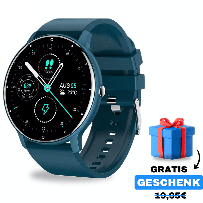 ONDORA – Fit Smartwatch für deinen Alltag
Bis zu 10 Tage Akkulaufzeit, Anrufe direkt über die Uhr, WhatsApp-Benachrichtigungen und smarte Gesundheitsfunktionen wie Schlafanalyse, Schrittzähler und Kalorienübersicht – alles, was du brauchst, an deinem Handgelenk.
Robust, alltagstauglich und geschützt vor Stößen, Staub und Wasser.
