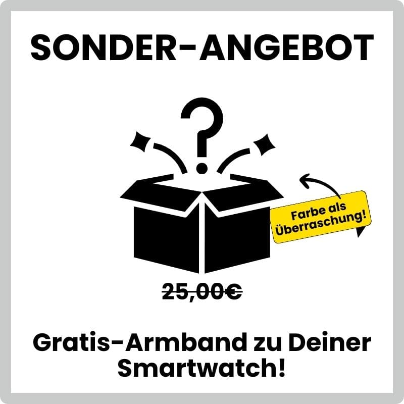 Gratis Silikonarmband zu jeder Smartwatch - Watchbutton
