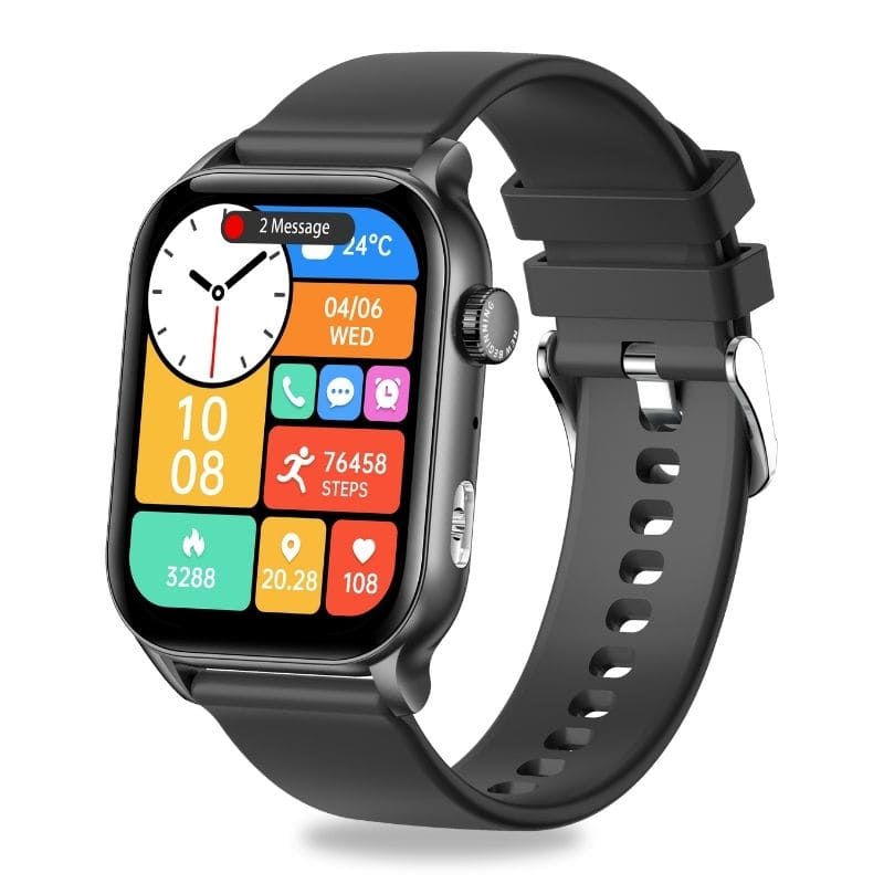 Hyper Smartwatch – stilvolle Smartwatch für Alltag & Sport, lange Akkulaufzeit, Herzfrequenz- und Gesundheits-Tracking, Schrittzähler, Anrufe & Benachrichtigungen direkt am Handgelenk