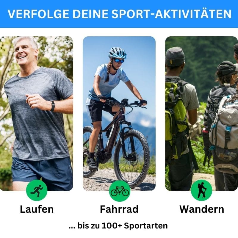 ONDORA – Fit Smartwatch für deinen Alltag
Bis zu 7 Tage Akkulaufzeit, Anrufe direkt über die Uhr, WhatsApp-Benachrichtigungen und smarte Gesundheitsfunktionen wie Schlafanalyse, Schrittzähler und Kalorienübersicht – alles, was du brauchst, an deinem Handgelenk.
Robust, alltagstauglich und geschützt vor Stößen, Staub und Wasser.