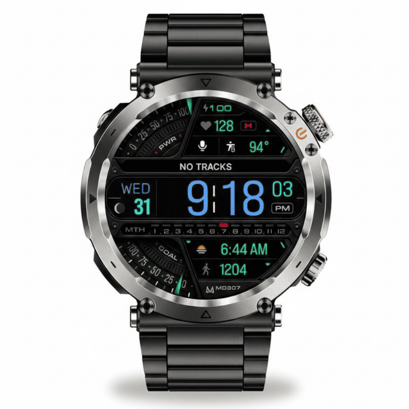 Stone Smartwatch® – extrem robuste Smartwatch mit Anruffunktion, WhatsApp-Benachrichtigungen, bis zu 21 Tagen Akkulaufzeit, Instagram- und Facebook-Benachrichtigungen, SOS-Notruftaste und integriertem Kompass.