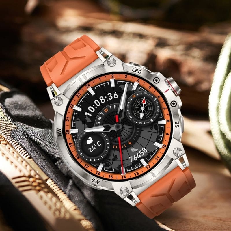 STONE – GPS SMARTWATCH®:
Extrem robuste Smartwatch mit großem 1,85" Display, integrierter GPS-Funktion, Anruffunktion sowie Benachrichtigungen von WhatsApp, Instagram und Facebook.
Mit bis zu 30 Tagen Akkulaufzeit, Weltuhr mit Wetteranzeige, SOS-Notruftaste, Kompass und Zyklus-Tracking – perfekt für Alltag, Abenteuer und Gesundheit.
