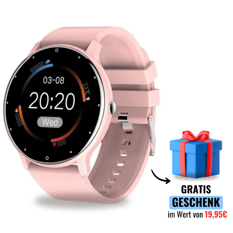 ONDORA – Fit Smartwatch für deinen Alltag
Bis zu 7 Tage Akkulaufzeit, Anrufe direkt über die Uhr, WhatsApp-Benachrichtigungen und smarte Gesundheitsfunktionen wie Schlafanalyse, Schrittzähler und Kalorienübersicht – alles, was du brauchst, an deinem Handgelenk.
Robust, alltagstauglich und geschützt vor Stößen, Staub und Wasser.