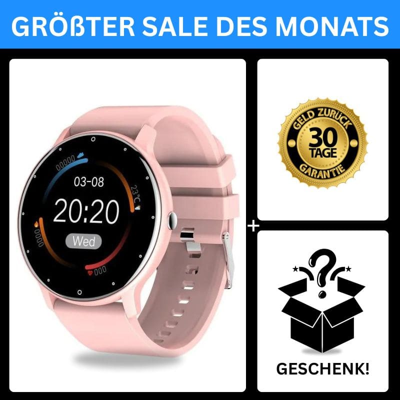 ONDORA – Fit Smartwatch für deinen Alltag
Bis zu 7 Tage Akkulaufzeit, Anrufe direkt über die Uhr, WhatsApp-Benachrichtigungen und smarte Gesundheitsfunktionen wie Schlafanalyse, Schrittzähler und Kalorienübersicht – alles, was du brauchst, an deinem Handgelenk.
Robust, alltagstauglich und geschützt vor Stößen, Staub und Wasser.