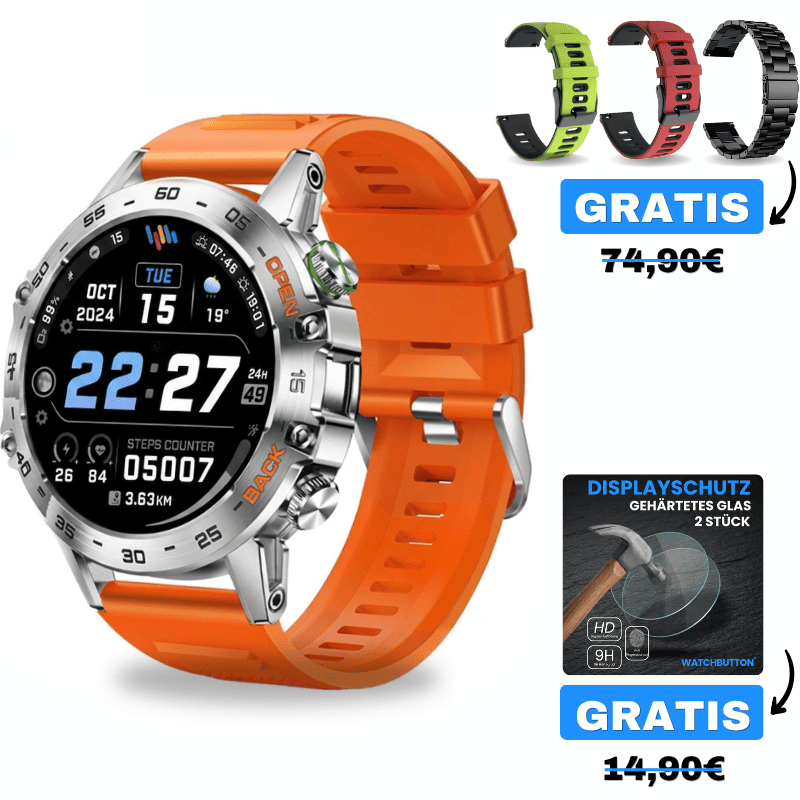 Hyper-PRO Angebot - 3 Armbänder + Displayschutz 🎁 GRATIS dazu von Watchbutton