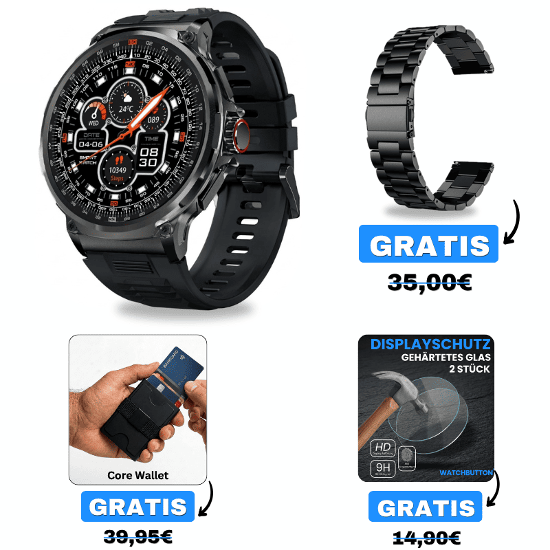 Orexon Angebot - 3 Armbänder + Displayschutz 🎁 GRATIS dazu von Watchbutton