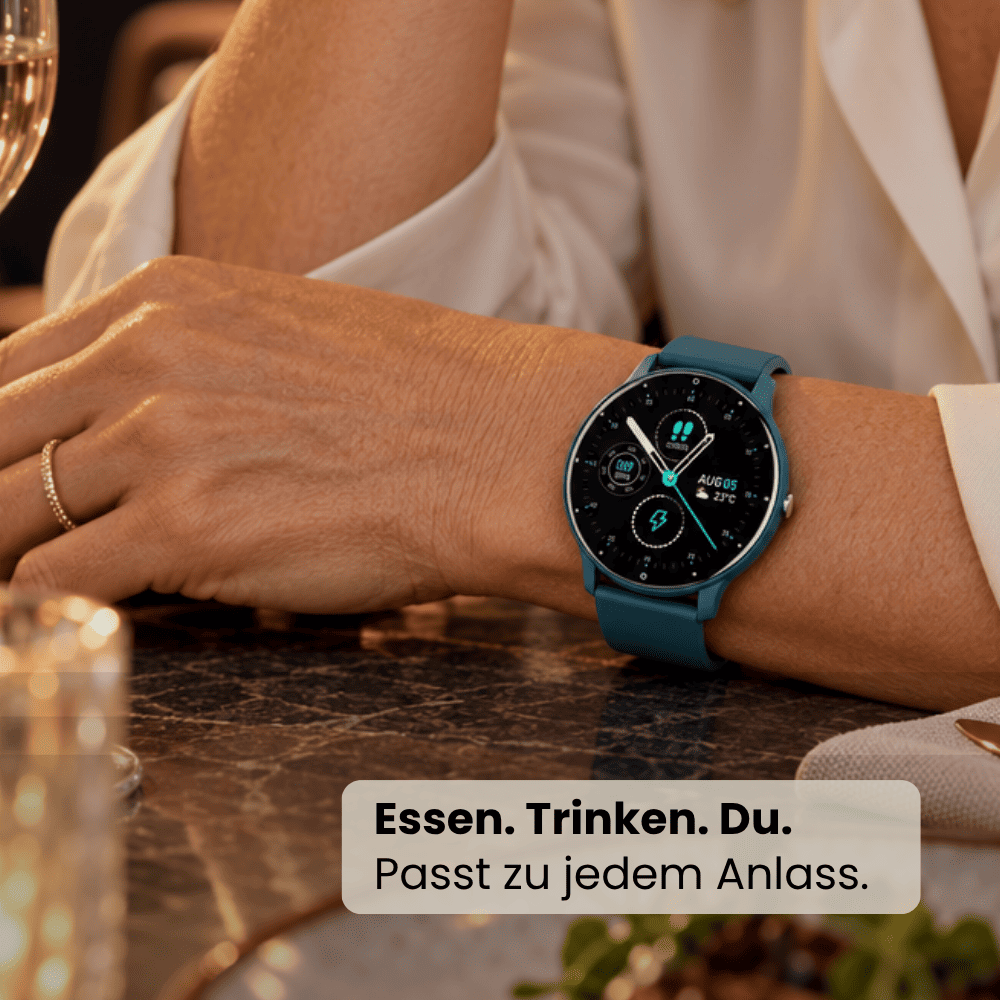 ONDORA – Fit Smartwatch für deinen Alltag
Bis zu 10 Tage Akkulaufzeit, Anrufe direkt über die Uhr, WhatsApp-Benachrichtigungen und smarte Gesundheitsfunktionen wie Schlafanalyse, Schrittzähler und Kalorienübersicht – alles, was du brauchst, an deinem Handgelenk.
Robust, alltagstauglich und geschützt vor Stößen, Staub und Wasser.