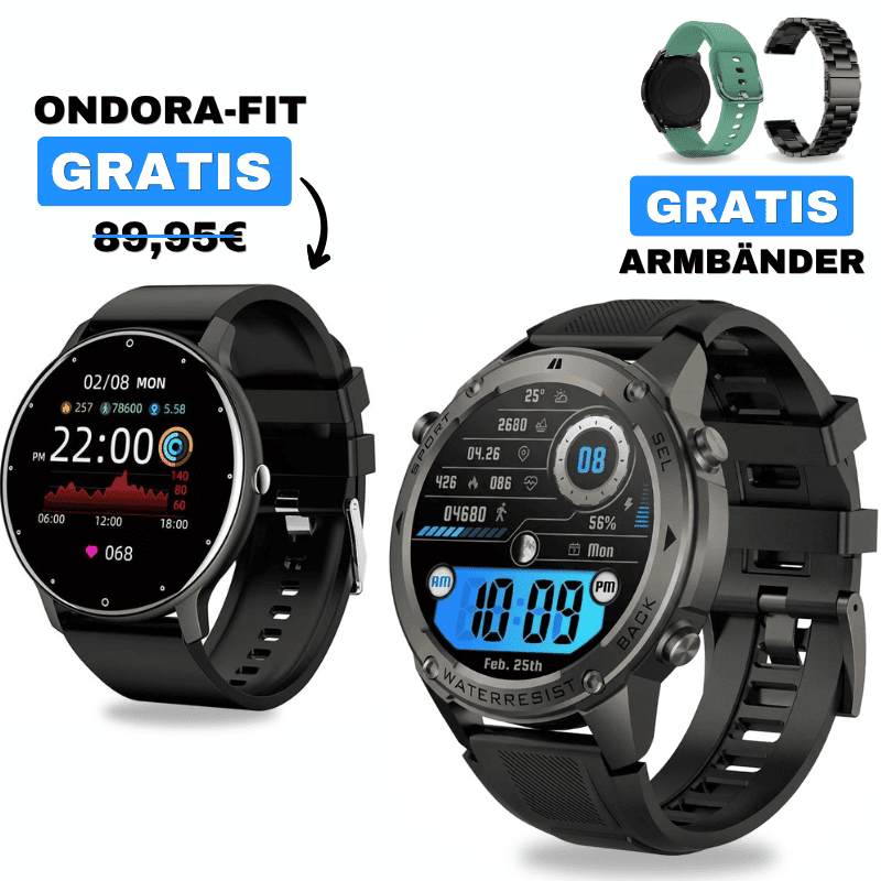 STONE GPS + ONDORA-FIT

🎁 DAMEN-SMARTWATCH GRATIS

2 Smartwatches im Vorteilspaket

✓ STONE GPS
✓ Ondora-FIT GRATIS
✓ Edelstahlarmband GRATIS
✓ Überraschungsgeschenk GRATIS

Jetzt Sparpaket sichern →
