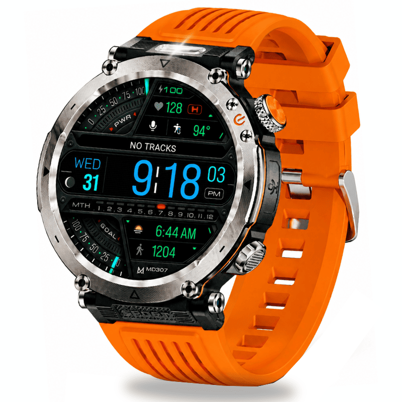 Stone Smartwatch® – extrem robuste Smartwatch mit Anruffunktion, WhatsApp-Benachrichtigungen, bis zu 21 Tagen Akkulaufzeit, Instagram- und Facebook-Benachrichtigungen, SOS-Notruftaste und integriertem Kompass.