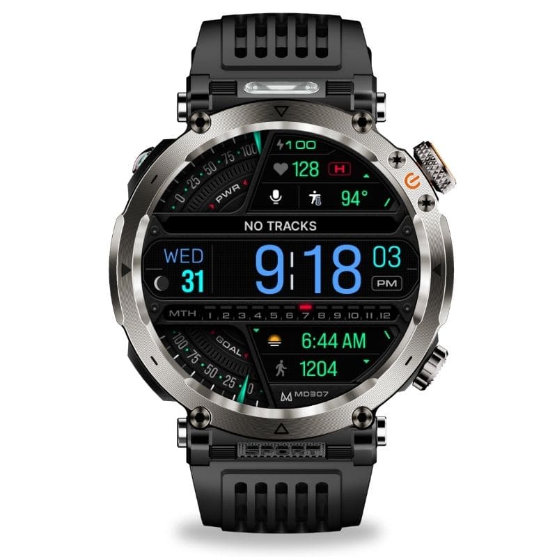 Stone Smartwatch® – extrem robuste Smartwatch mit Anruffunktion, WhatsApp-Benachrichtigungen, bis zu 21 Tagen Akkulaufzeit, Instagram- und Facebook-Benachrichtigungen, SOS-Notruftaste und integriertem Kompass.