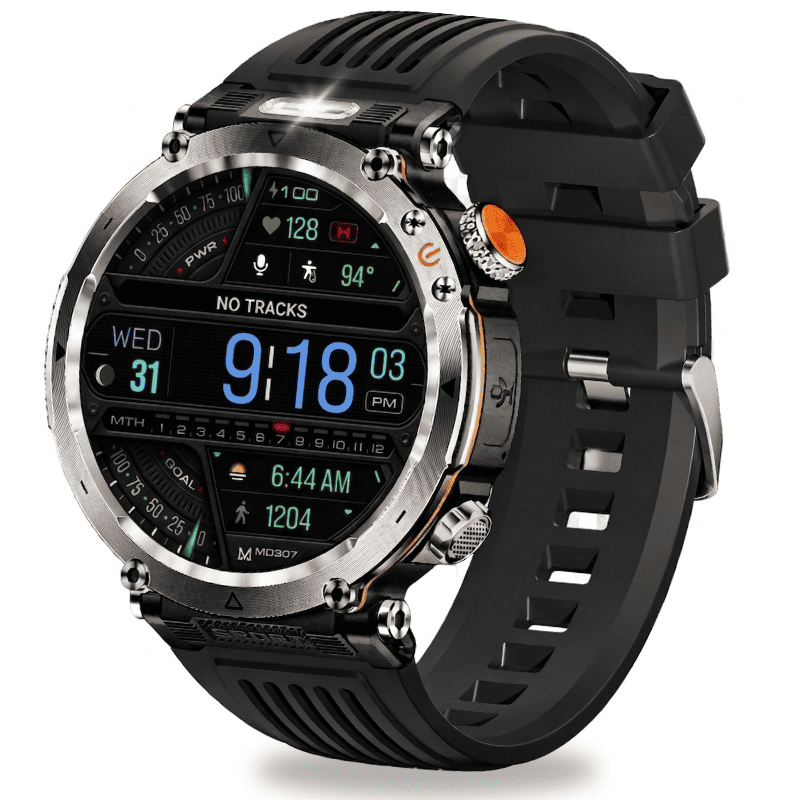 Stone Smartwatch® – extrem robuste Smartwatch mit Anruffunktion, WhatsApp-Benachrichtigungen, bis zu 21 Tagen Akkulaufzeit, Instagram- und Facebook-Benachrichtigungen, SOS-Notruftaste und integriertem Kompass.
