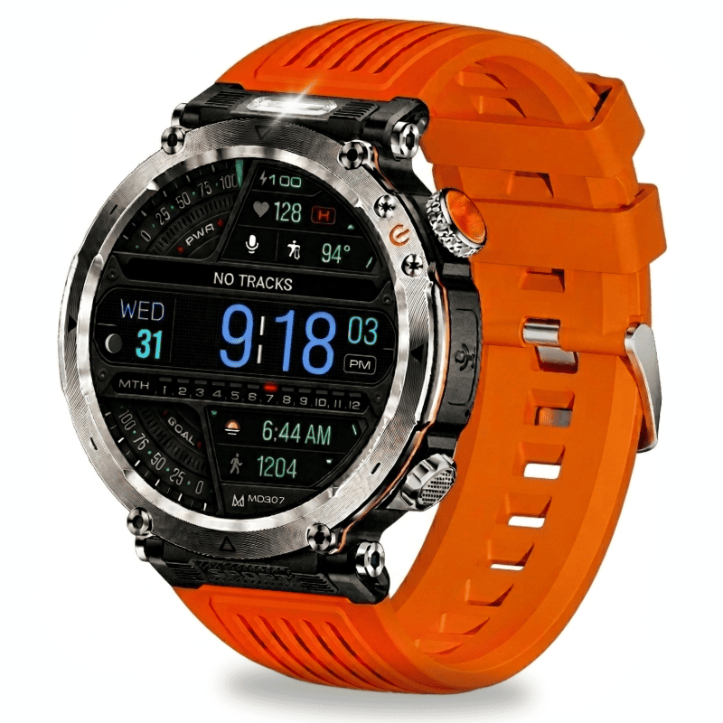 Stone Smartwatch® – extrem robuste Smartwatch mit Anruffunktion, WhatsApp-Benachrichtigungen, bis zu 21 Tagen Akkulaufzeit, Instagram- und Facebook-Benachrichtigungen, SOS-Notruftaste und integriertem Kompass.