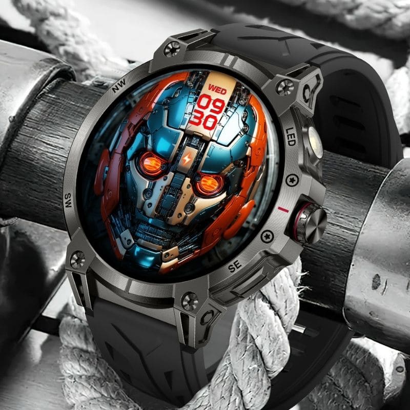 STONE – GPS SMARTWATCH®:
Extrem robuste Smartwatch mit großem 1,85" Display, integrierter GPS-Funktion, Anruffunktion sowie Benachrichtigungen von WhatsApp, Instagram und Facebook.
Mit bis zu 30 Tagen Akkulaufzeit, Weltuhr mit Wetteranzeige, SOS-Notruftaste, Kompass und Zyklus-Tracking – perfekt für Alltag, Abenteuer und Gesundheit.