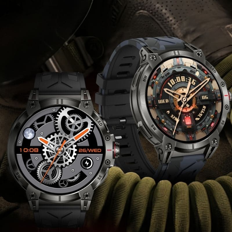 STONE – GPS SMARTWATCH®:
Extrem robuste Smartwatch mit großem 1,85" Display, integrierter GPS-Funktion, Anruffunktion sowie Benachrichtigungen von WhatsApp, Instagram und Facebook.
Mit bis zu 30 Tagen Akkulaufzeit, Weltuhr mit Wetteranzeige, SOS-Notruftaste, Kompass und Zyklus-Tracking – perfekt für Alltag, Abenteuer und Gesundheit.