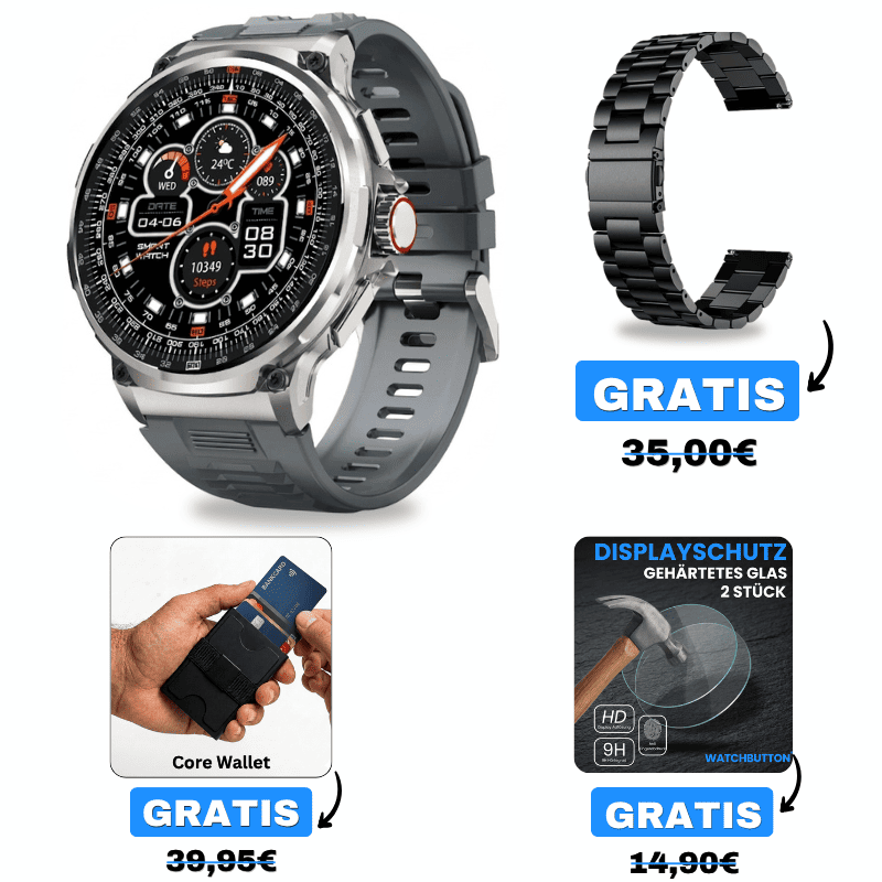 Orexon Angebot - 3 Armbänder + Displayschutz 🎁 GRATIS dazu von Watchbutton