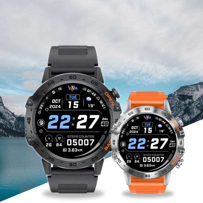 Hyper Smartwatch-Pro® – extrem robuste Smartwatch mit Anruffunktion, WhatsApp-Benachrichtigungen, bis zu 14 Tagen Akkulaufzeit, Instagram- und Facebook-Benachrichtigungen.